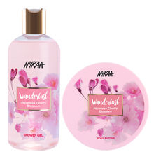 Wanderlust Japanese Cherry Blossom Shower Gel + Body Butter Moisture Veil Combo