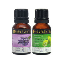 Soulflower Peppermint & Lavender Essential Oil Combo