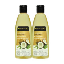 Soulflower Extra Virgin Coconut Carrier Oil for Hair Skin Combo