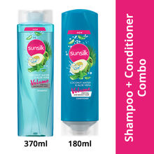 Sunsilk Coconut Water & Aloe Vera Volume Hair Shampoo + Conditioner Combo