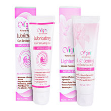Vigini 100% Natural Actives Intimate Whitening Feminine Hygiene Vaginal Wash+ Lubricating Lube Gel