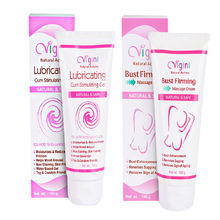 Vigini 100% Natural Actives Lubricating Lubricant Lube Gel+Breast Bust Firming Enlargement Cream