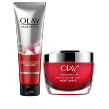 Olay Regenerist Daily Skincare Regimen (Cleanser + Moisturizer)