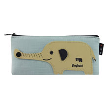 Bag Of Small Things Fabric Elephant Make Up Pouch - Brown