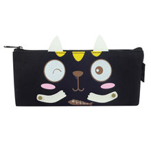 Bag Of Small Things Fabric Cat Make Up Pouch - Black
