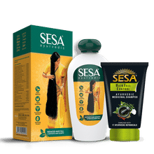 SESA Ayurvedic Hair Oil + Shampoo - Combo Pack