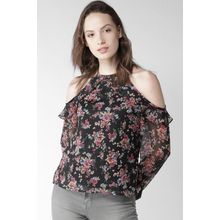Twenty Dresses By Nykaa Fashion Floral All Ruffled Up Top