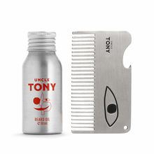 Uncle Tony Beard Oil + Comb Set