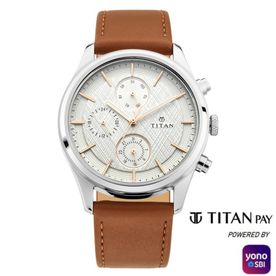 Titan 1805SL03Silver Dial Analog Watch For Men