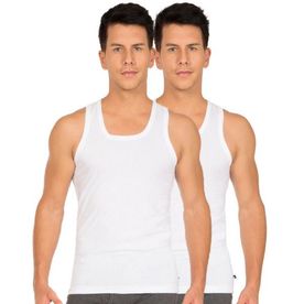 Jockey White Modern Vest Pack of 2
