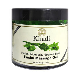 khadi pure herbal aloevera neem & basil facial massage gel