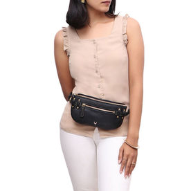 hidesign kester black leather handbag