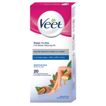 Buy Veet Full Body Waxing Kit Easy Gelwax Technology Sensitive
