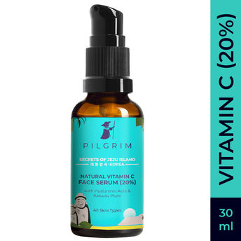Pilgrim Natural Vitamin C Serum 20 With Hyaluronic Acid Kakadu Plum Buy Pilgrim Natural Vitamin C Serum 20 With Hyaluronic Acid Kakadu Plum Online At Best Price In India Nykaa