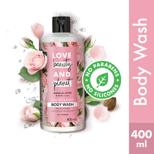 Love Beauty & Planet Natural Murumuru Butter & Rose Aroma Body Wash(400ml)