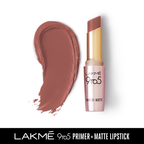 Lakme 9 to 5 Primer + Matte Lip Color - MB1 Coffee Command(3.6gm)