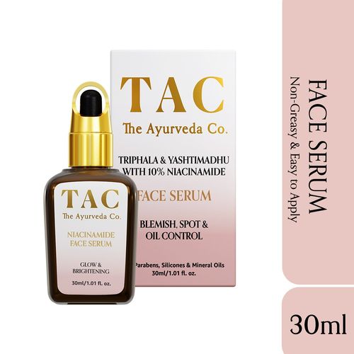 TAC - The Ayurveda Co. 10% Niacinamide Face Serum For Blemishes & Acne Marks With Natural Zinc(30ml)