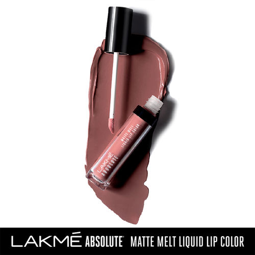 Lakme Absolute Matte Melt Liquid Lip Color - Nude Hit(6ml)