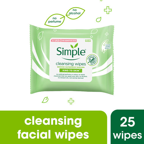 Simple Kind To Skin Cleansing Facial Wipes(25 Wipes)