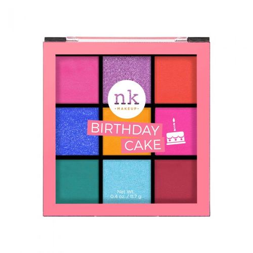 Nicka K Nine Color Eyeshadow Palette - Birthday Cake(11.7gm)