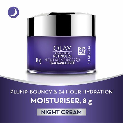 Olay Night Cream: Regenerist Retinol 24 Moisturiser(8gm)