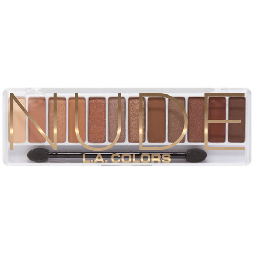 L.A. Colors 12 Color Irresistible Nude Eyeshadow Palette(8.5gm)