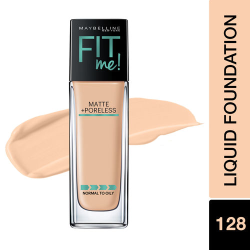 Maybelline New York Fit Me Matte+Poreless Liquid Foundation With Clay - 128 Warm Nude(30ml)