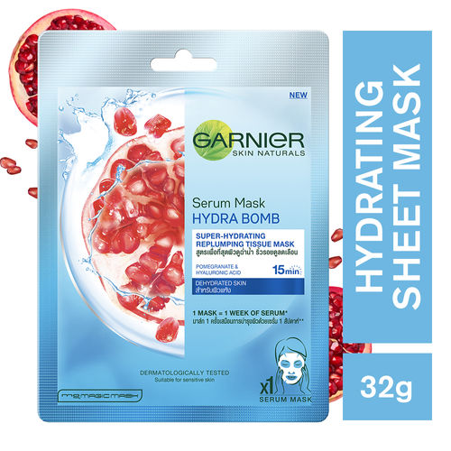 Garnier Skin Naturals Hydra Bomb Pomegranate Face Serum Sheet Mask(32gm)