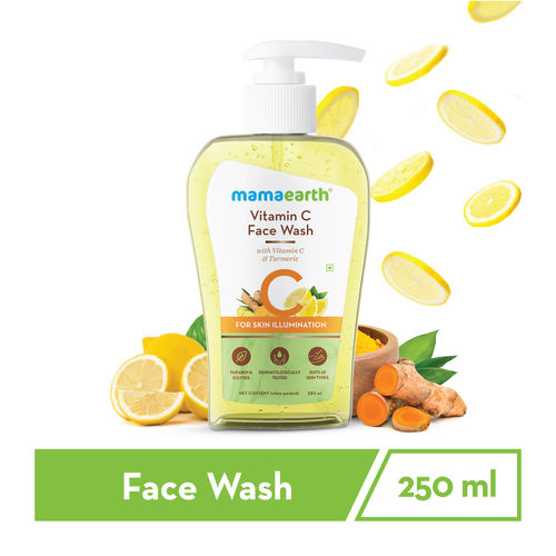 Mamaearth Vitamin C Face Wash With Vitamin C And Turmeric For Skin Illumination(250ml)