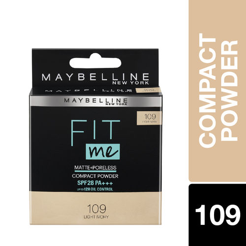 Maybelline New York Fit Me Compact SPF 28 PA+++ - 109 Light Ivory(8gm)