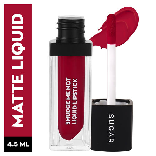 SUGAR Smudge Me Not Liquid Lipstick - 43 Hot Shot(4.5ml)