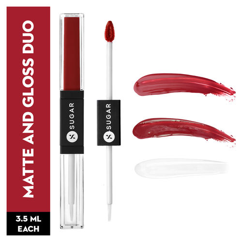 SUGAR Smudge Me Not Lip Duo - 10 Drop Dead Red (Red)(3.5ml)