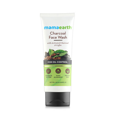 Mamaearth Charcoal Face Wash With Activated Charcoal And Coffee For Oil Control(100ml)
