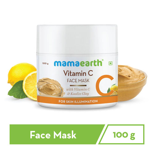 Mamaearth Vitamin C Face Mask with Kaolin Clay for Skin Illumination(100gm)