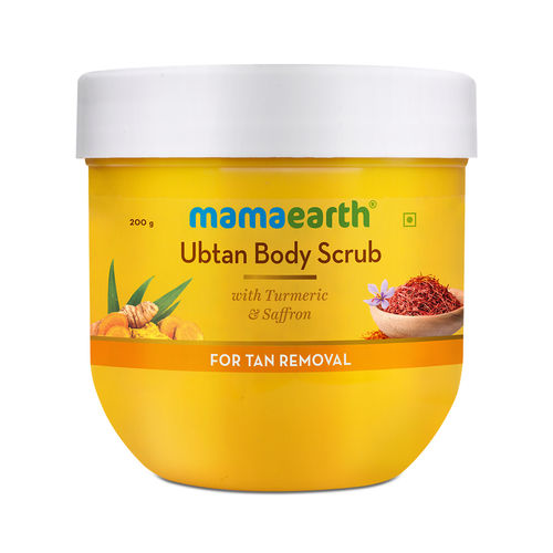 Mamaearth Ubtan Body Scrub with Turmeric & Saffron for Tan Removal(200gm)