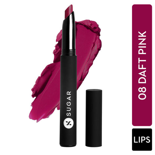 SUGAR Matte Attack Transferproof Lipstick - 08 Daft Pink (Deep Pink)(2g)