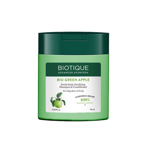Biotique Bio Green Apple Fresh Daily Purifying Shampoo & Conditioner(75ml)