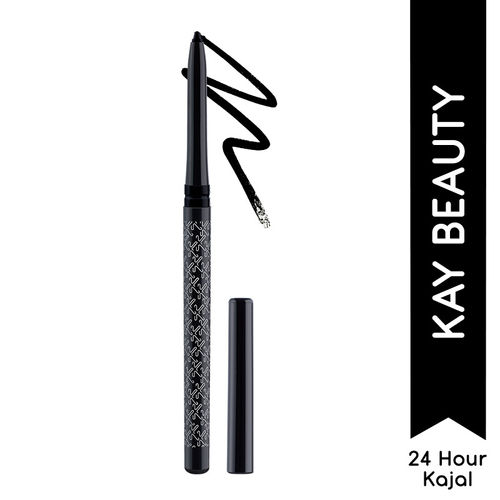 Kay Beauty Waterproof 24 Hour Kajal - Spade - Black(0.35g)