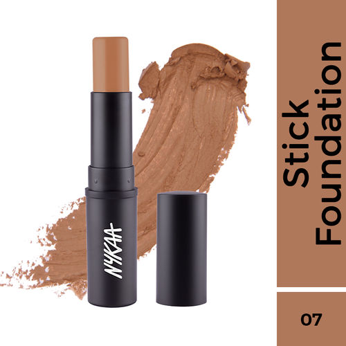 Nykaa SKINgenius Foundation Stick Conceal Contour & Corrector - Toffee Chisel 07(9gm)