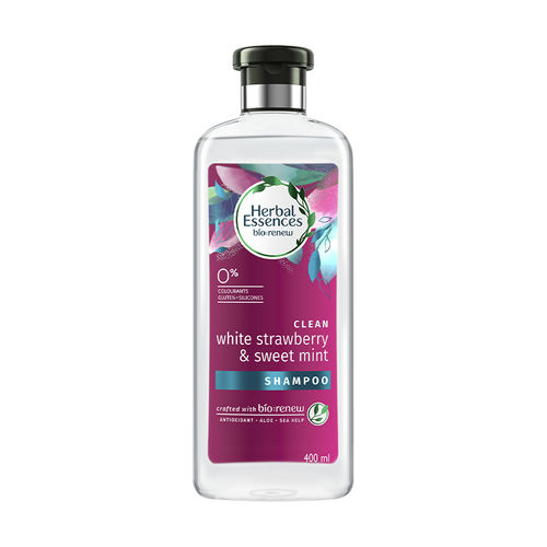 Herbal Essences White Strawberry And Sweet Mint Shampoo For Volume - No Parabens- No Colourants(400ml)