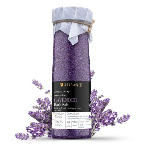 Soulflower Bath Salt - Lavender(500gm)