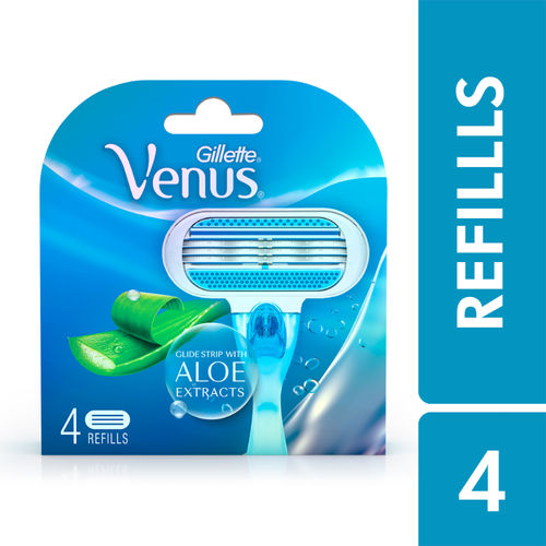 Gillette Venus Glide Strip with Aloe Extracts (4 Refills)