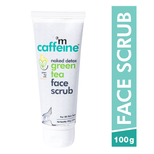 MCaffeine Naked Detox Green Tea Face Scrub(100gm)