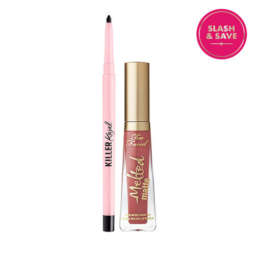 Too Faced Sexy Eye & Lip Kit With Melted Matte Lipstick In Sell Out & Killer Kajal(2 pieces)