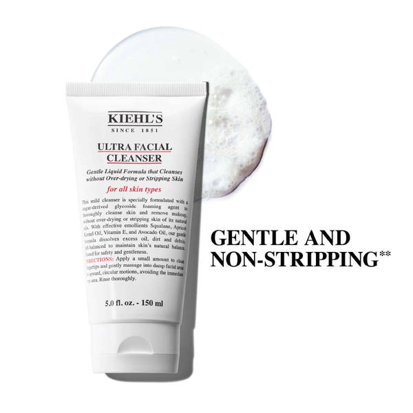 Kiehl's Ultra Facial Cleanser with Squalane for Gentle, Non-...