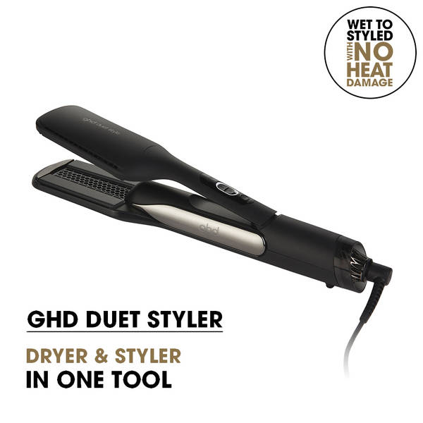 GHD Duet Style Professional 2-in-1 Hot Air Styler Black Hair...
