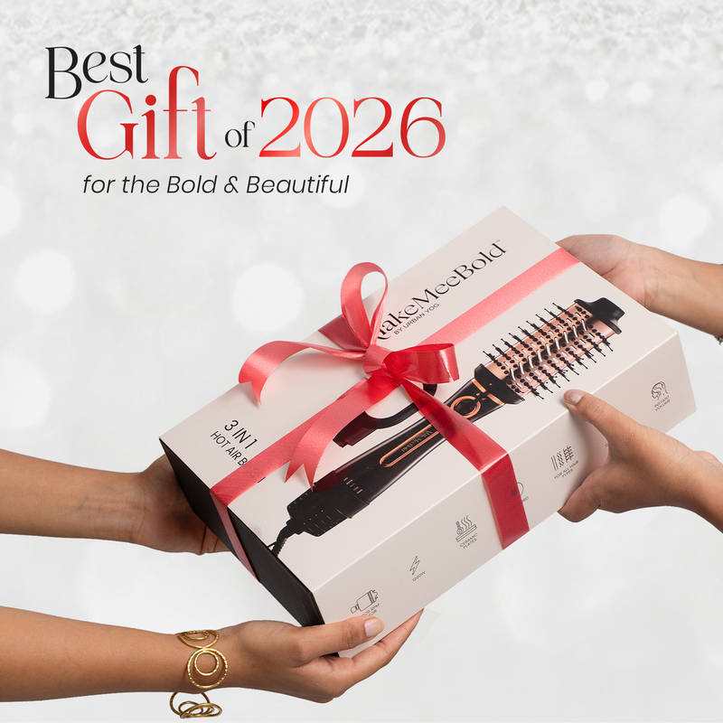 UrbanYog MakeMeeBold 3-in-1 Hair Dryer & Volumizer Styling Brush (Rose Gold) — image 4 of 4