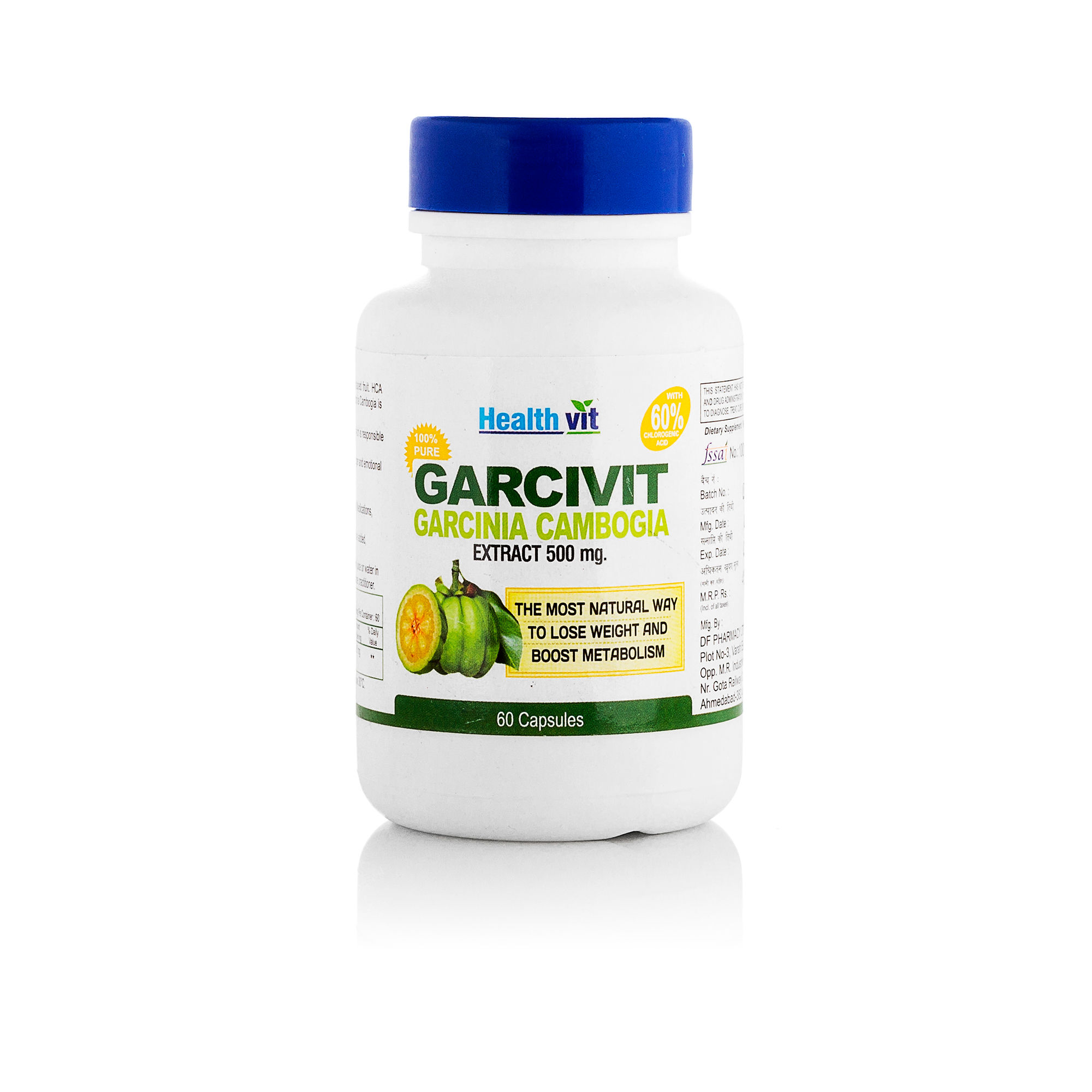 HealthVit Garcivit Garcinia Cambogia 500mg Supplements Pack Of 2
