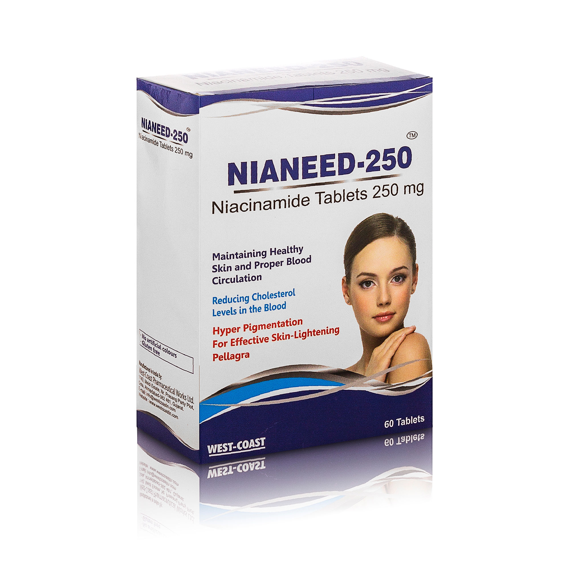 West Coast Nianeed-250 Niacinamide 250mg 60 Tablets