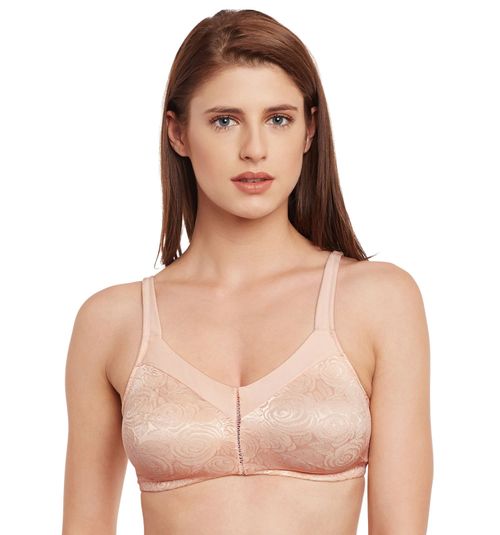 Floral Lace Wireless Bra For Women Full Mother Figure Minimizer